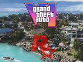 GTA 6 map shown with Rockstar Games logo (Image source: Rockstar Games, Rockstar Games YouTube with edits)