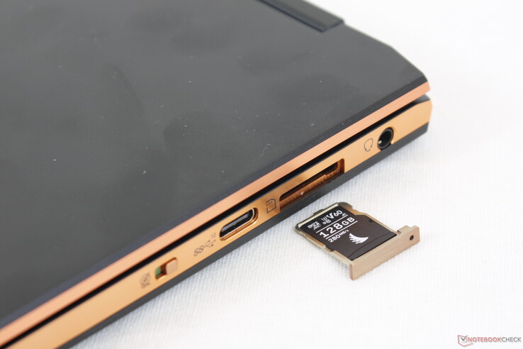 MicroSD tray looks like it belong on a smartphone and not a laptop