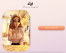 Pixar artists helped design the avatar for the AI Girlfriend App (Image: Digi)