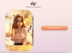 Pixar artists helped design the avatar for the AI Girlfriend App (Image: Digi)