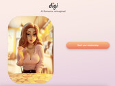 Pixar artists helped design the avatar for the AI Girlfriend App (Image: Digi)