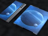 Xiaomi Mi Alpha R smartphone concept design with retractable display. (Image source: LetsGoDigital/Concept Creator)