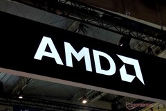 AMD logo. The company recently has achieved a $1 trillion market capitalization for the first time.