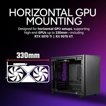 Cooler Master NR200 SFF PC case can house 330 mm GPUs. (Image source: Amazon)