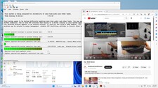 Maximum latency when opening multiple browser tabs and when playing 4K video material