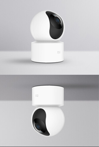 The security camera can be mounted to a ceiling or placed on a flat surface. (Image source: Xiaomi)