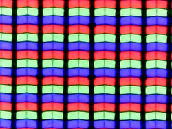 RGB subpixel geometry without matte finish