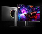 Promotional image of Samsung QD-OLED G8 G81SF gaming monitor. (Image source: Samsung, edited)