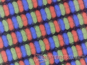 Matte RGB subpixels are slightly grainier than a glossy alternative