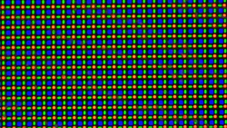 The cover display's sub-pixel array
