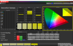 CalMAN Saturation Sweeps (after calibration)