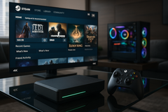 According to a leak, Microsoft’s new Xbox could support PC stores such as Steam and GOG. (Image source: OpenAI)