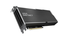 AMD Instinct MI100 - Left. (Image Source: AMD)