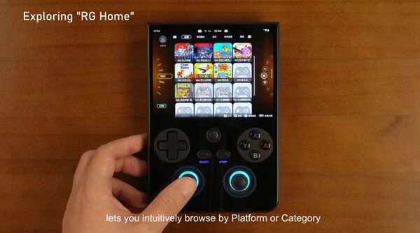 The new RG Home allows for quick switching between the Android desktop and the game interface.