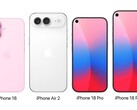 Während bei iPhone 18 und iPhone Air 2 keine Displayänderungen zu erwarten sind, könnten die beiden iPhone 18 Pro Modelle ein neues Design bieten. (Bildquelle: @theapplehub)