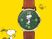 The Peanuts x Timex Marlin Hand-Wound comes with a green dial and playful tennis-themed hands