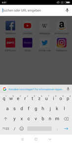 Xiaomi Redmi S2 - keyboard