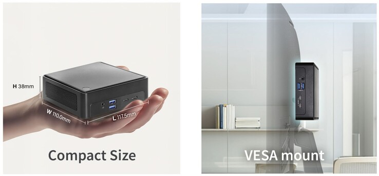 The NUCS Ultra mini PC is quite slim, although the vanilla NUC is 11 mm thicker.