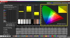 CalMAN ColorChecker (reference color space sRGB)