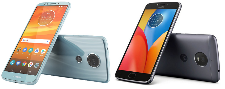 The Moto E5 Plus render and the Moto E4 Plus. (Source: Notebookcheck)