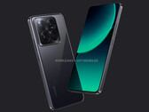 The Xiaomi 14 Pro is expected to feature a tweaked design with four rear-facing cameras. (Image source: @OnLeaks & 91mobiles)