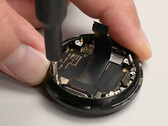 Pixel Watch 4 gets a 9 out of 10 score in repairability. Pictured: interior of the smartwatch. (Image source: iFixit)