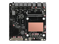 Mainboard with two different Intel processors for network applications