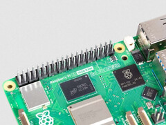 The new Raspberry Pi 5 features eight sets of 2 GB LPDDR4X RAM dies produced by Micron. (Image source: Raspberry Pi)