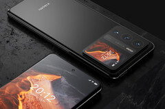 The Xiaomi 12 Ultra, as imagined by LetsGoDigital &amp; Tehnizo Concept. (Image source: LetsGoDigital)