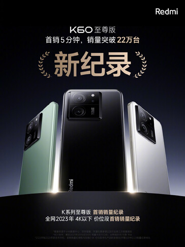 Xiaomi and Redmi celebrate their new flagship smartphones' sales milestones. (Source: Redmi, Xiaomi via Weibo)