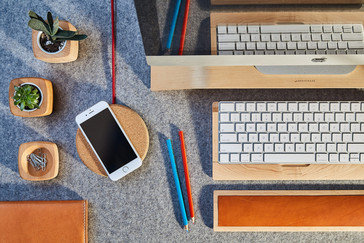 Grovemade Wireless Charging Pad, light color option. (Source: Grovemade)