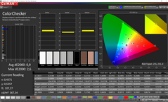 CalMAN ColorChecker calibrated (target color space P3)