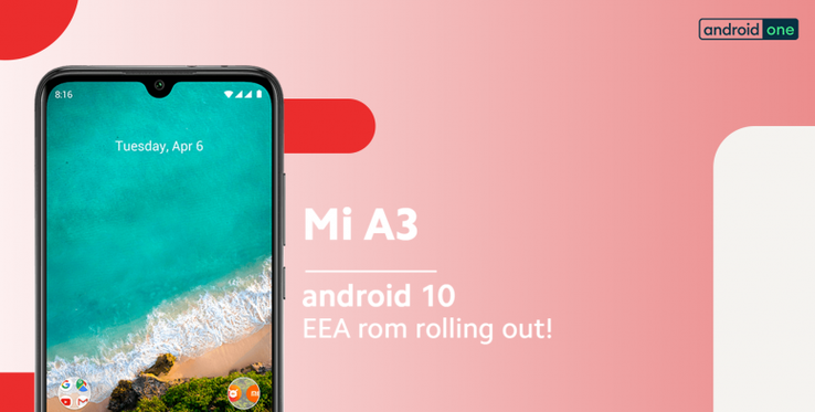 V11.0.8.0.QFQEUXM is the latest update for the Mi A3 in Europe. (Image source: Xiaomi)