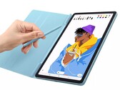 Samsung will sell the Galaxy Tab S6 Lite in at least Angora Blue and Oxford Grey. (Image source: Argos)