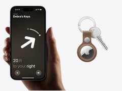 The Apple AirTag 2&#039;s new UWB chip will improve the range when using precision finding. (Image source: Apple - edited)