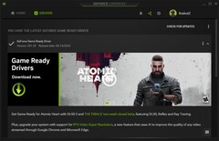 GeForce Experience app after updating to Game Ready Driver 531.29 (Source: Own)