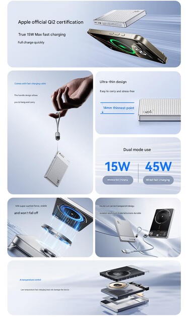 Main highlights of the 10,000 mAh model (Image source: RedMagic - machine translated)