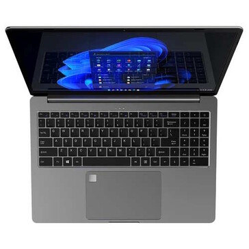 The laptop has the regular QWERTY keyboard layout (Image source: Ninkear)
