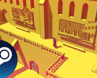 A screenshot from the game Chants of Sennaar that shows off its unique Moebius-inspired art style. (Image Source: Steam - Edited)