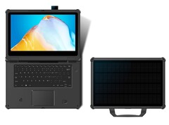 Oukitel’s latest laptop charges itself in the sun.