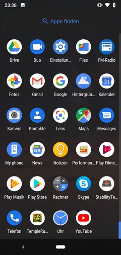 Default app drawer