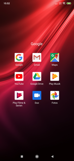 Preinstalled Google apps