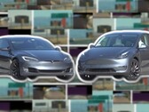 The comparison between the HW3 Tesla Model S and the HW4 Tesla Model Y showed startling visual differences. (Image source: AI DRIVR - edited)