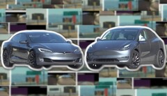 The comparison between the HW3 Tesla Model S and the HW4 Tesla Model Y showed startling visual differences. (Image source: AI DRIVR - edited)