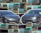 The comparison between the HW3 Tesla Model S and the HW4 Tesla Model Y showed startling visual differences. (Image source: AI DRIVR - edited)