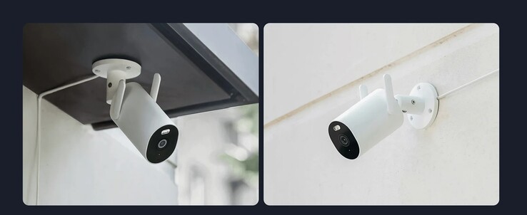 The Xiaomi Outdoor Camera AW300 can be mounted to the wall or ceiling. (Image source: Xiaomi)