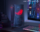 The new ROG NUC pairs Intel Arrow Lake-HX processors and Nvidia's Blackwell architecture with three fans. (Image source: Asus)