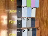 Apple's rumoured iPhone 17 series releases in all of their launch colours. (Image source: Majin Bu - edited)