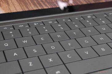 The zero-lattice keyboard distinguishes Dell's prosumer models from cheaper options