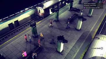 Players patrol a bustling subway station rendered in detailed top-down perspective (Image source: Fallen Tree Games)